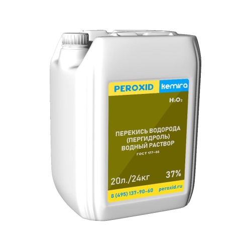 Перекись водорода (пергидроль) PEROXID 37% марка А ГОСТ 177-88 20 л/24 кг