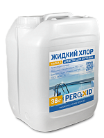Жидкий хлор для бассейна PEROXID Гипохлорит натрия ГОСТ 11086-76 марка А канистра 31,5 л/38 кг