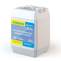 Перекись водорода водный раствор PEROXID 37% марка  ГОСТ 177-88  30 л/34 кг