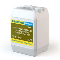 Перекись водорода (пергидроль) PEROXID 60% марка В ТУ 2123-002-25665344-2008 30 л/34 кг