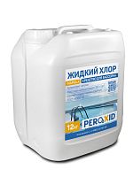 Жидкий хлор для бассейна PEROXID Гипохлорит натрия ГОСТ 11086-76 марка А канистра 10 л/12 кг