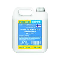 Перекись водорода медицинская PEROXID 37% марка  ГОСТ 177-88  5 л/ 5.5 кг